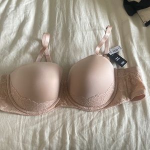 Torrid Nude strapless push up Bra